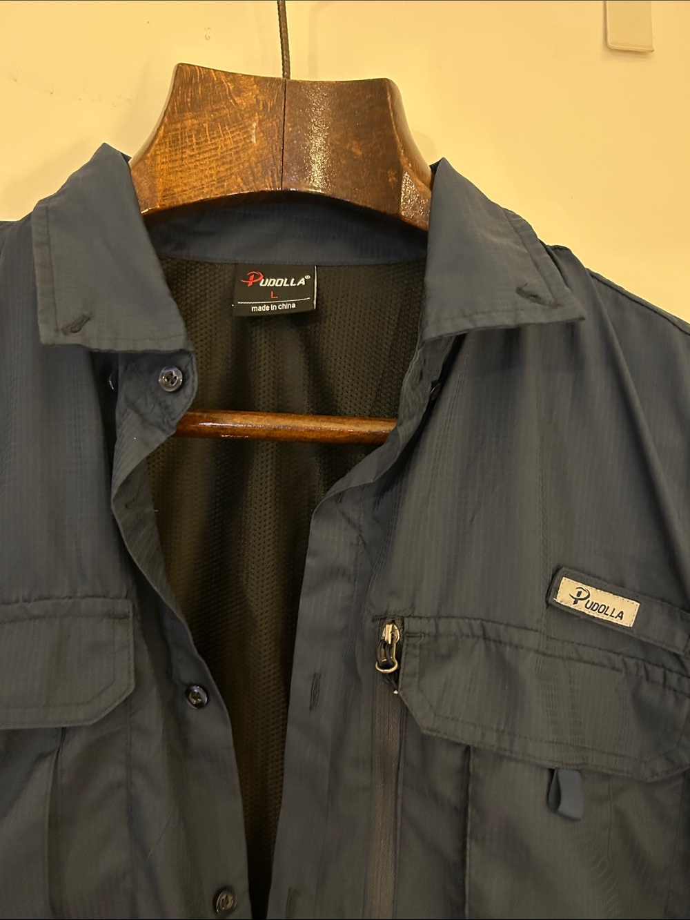 PUDDOLA Men’s Navy Lightweight Utility Jacket